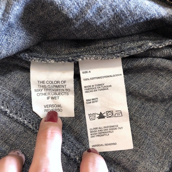 TOMMY HILFIGER Denim Dress Long Size 6 Med - Picture 7 of 8